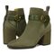 Vionic Tenley Womens Mid Shaft Boots - Olive - pair left angle