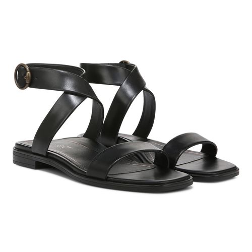 Vionic Anaya Womens Quarter/Ankle/T-Strap Sandals - Black - Pair