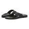 Vionic Agave Women's Comfort Toe Post Sandal - Black Leather - pair left angle