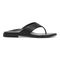 Vionic Agave Women's Comfort Toe Post Sandal - Black Leather - Right side