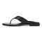 Vionic Agave Women's Comfort Toe Post Sandal - Black Leather - Left Side
