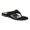 Vionic Agave Womens Thong Sandals - Black - Angle main