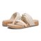Vionic Landyn Women's Arch Supportive Toe Post Sandal - Cream - pair left angle