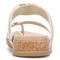 Vionic Landyn Women's Arch Supportive Toe Post Sandal - Cream - Back