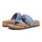 Vionic Landyn Womens Thong Sandals - Classic Blue - pair left angle