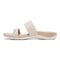 Vionic Jeanne Womens Slide Sandals - Cream - Left Side