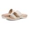 Vionic Jeanne Womens Slide Sandals - Cream - pair left angle