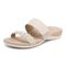 Vionic Jeanne Womens Slide Sandals - Cream - Left angle