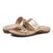 Vionic Jeanne Womens Slide Sandals - Gold - pair left angle