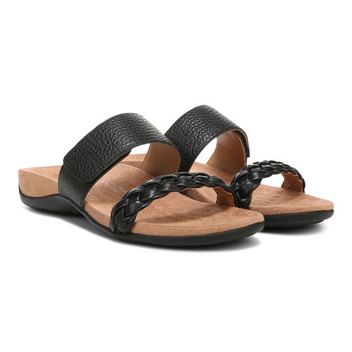 Vionic Jeanne Womens Slide Sandals - Black - Pair