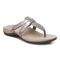 Vionic Karley Women's Orthotic Support Comfort Sandals - Silver - Angle main