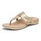 Vionic Karley Women's Orthotic Support Comfort Sandals - Gold - Left angle
