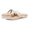 Vionic Karley Womens Slide Sandals - Cream - pair left angle