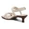Vionic Angelica Womens Quarter/Ankle/T-Strap Sandals - Cream - Back angle