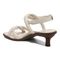 Vionic Angelica Womens Quarter/Ankle/T-Strap Sandals - Cream - Back angle