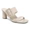 Vionic Brookell Women's Heeled Slide Sandals - Cream - Angle main