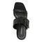 Vionic Brookell Women's Heeled Slide Sandals - Black Leather - Top