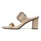 Vionic Brookell Womens Slide Sandals - Gold - Left Side