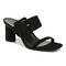 Vionic Brookell Womens Slide Sandals - Black Suede - Angle main