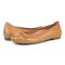 Vionic Amorie Women's Orthotic Supportive Ballet Flat - Camel - pair left angle
