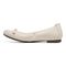 Vionic Amorie Womens Ballerina/Skimmer Flat - Cream - Left Side