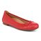 Vionic Amorie Women's Orthotic Supportive Ballet Flat - Red - Angle main