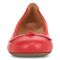 Vionic Amorie Women's Orthotic Supportive Ballet Flat - Red - Front