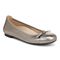Vionic Amorie Women's Orthotic Supportive Ballet Flat - Free Shipping - Pewter Met Leather - Angle main