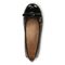 Vionic Amorie Women's Orthotic Supportive Ballet Flat - Free Shipping - Black/leopard Patent - Top