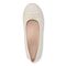 Vionic Amorie Womens Ballerina/Skimmer Flat - Cream - Top