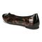 Vionic Amorie Women's Orthotic Supportive Ballet Flat - Free Shipping - Black/leopard Patent - Back angle