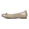 Vionic Amorie Women's Orthotic Supportive Ballet Flat - Free Shipping - Taupe Patent - Left Side
