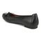 Vionic Amorie Women's Orthotic Supportive Ballet Flat - Black-Leather - Back angle