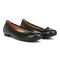 Vionic Amorie Women's Orthotic Supportive Ballet Flat - Black-Leather - Pair