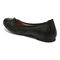 Vionic Amorie Womens Ballerina/Skimmer Flat - Black - Back angle