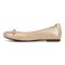 Vionic Amorie Women's Orthotic Supportive Ballet Flat - Gold - Left Side
