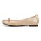Vionic Amorie Women's Orthotic Supportive Ballet Flat - Gold - Left Side
