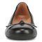 Vionic Amorie Women's Orthotic Supportive Ballet Flat - Black-Leather - Front