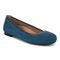 Vionic Anita Women's Supportive Ballet Flat - Dark Teal Suede - Angle main