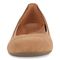 Vionic Anita Women's Supportive Ballet Flat - Tan Croc Suede - Front