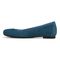 Vionic Anita Women's Supportive Ballet Flat - Dark Teal Suede - Left Side