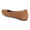 Vionic Anita Women's Supportive Ballet Flat - Tan Croc Suede - Back angle