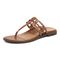 Vionic Alvana Womens Thong Sandals - Tan - Left angle