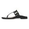 Vionic Alvana Womens Thong Sandals - Black - Left Side