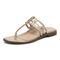 Vionic Alvana Women's Arch Supportive Sandals - Gold - Left angle