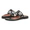 Vionic Alvana Womens Thong Sandals - Black - pair left angle