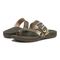 Vionic Morgan Womens Thong Sandals - Olive - pair left angle