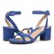 Vionic Rosabel Womens Quarter/Ankle/T-Strap Sandals - Classic Blue - pair left angle