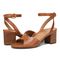 Vionic Isadora Womens Quarter/Ankle/T-Strap Sandals - Tan - pair left angle