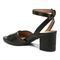 Vionic Isadora Womens Quarter/Ankle/T-Strap Sandals - Black - Back angle